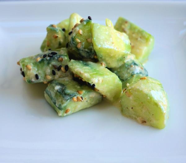 Cucumbers With Cumin Tahini Recipe Cuisine Fiend